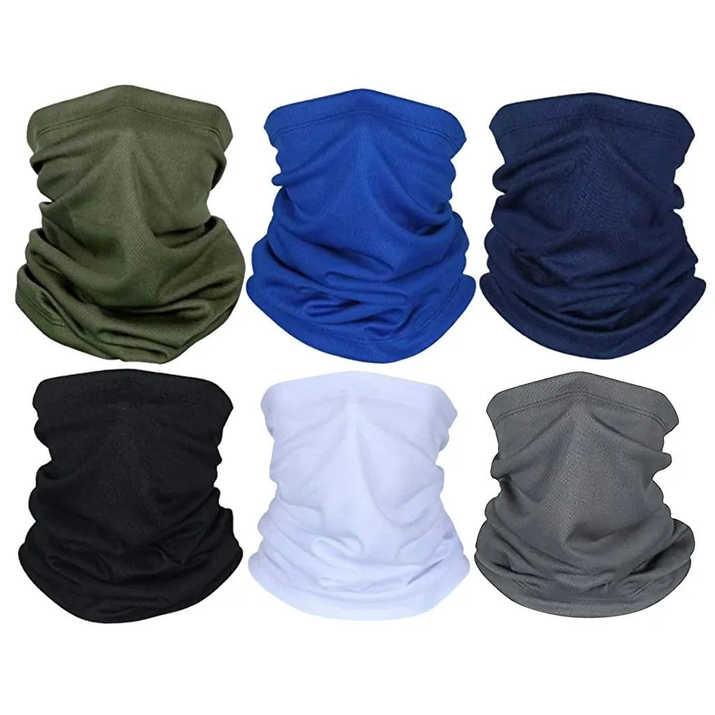 Tactical Outdoor Sport Bandana Tube Scarf, Military Face Cover, Neck Gaiter, Half Mask & Headband for Fishing, Hiking