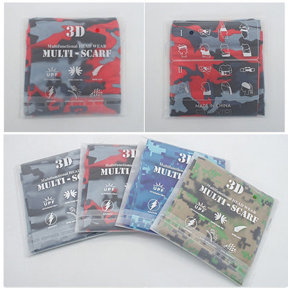 Tactical Outdoor Sport Bandana Tube Scarf Military Face Cover Neck Gaiter Half Mask  Headband For F 3