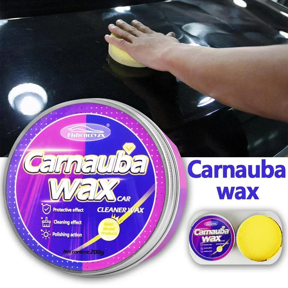 Premium Carnauba Car Wax Paste, Brazilian Polishing Wax for Auto Paint Care, High Gloss Shine Super Hydrophobic Coating