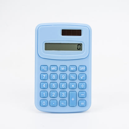 Small Solar Calculator Portable Cute 8 Digits LCD Electronic Calculator For Home Office  School Tea 13