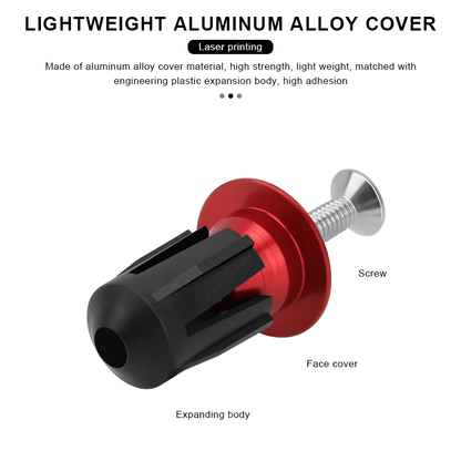 Aluminum Alloy Bike Handlebar End Plugs, Multi color Road & Mountain Bicycle End Cap Cycling Handlebar Accessories