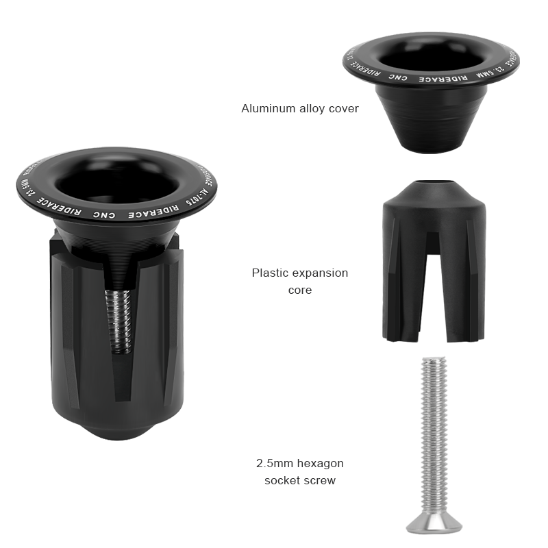 Aluminum Alloy Bike Handlebar End Plugs, Multi color Road & Mountain Bicycle End Cap Cycling Handlebar Accessories