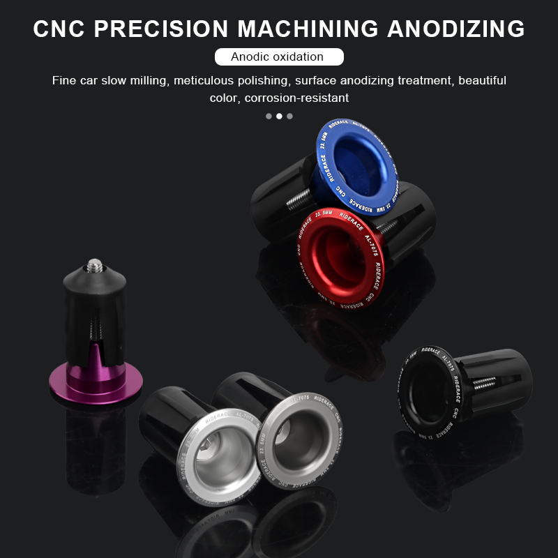 Aluminum Alloy Bike Handlebar End Plugs, Multi color Road & Mountain Bicycle End Cap Cycling Handlebar Accessories