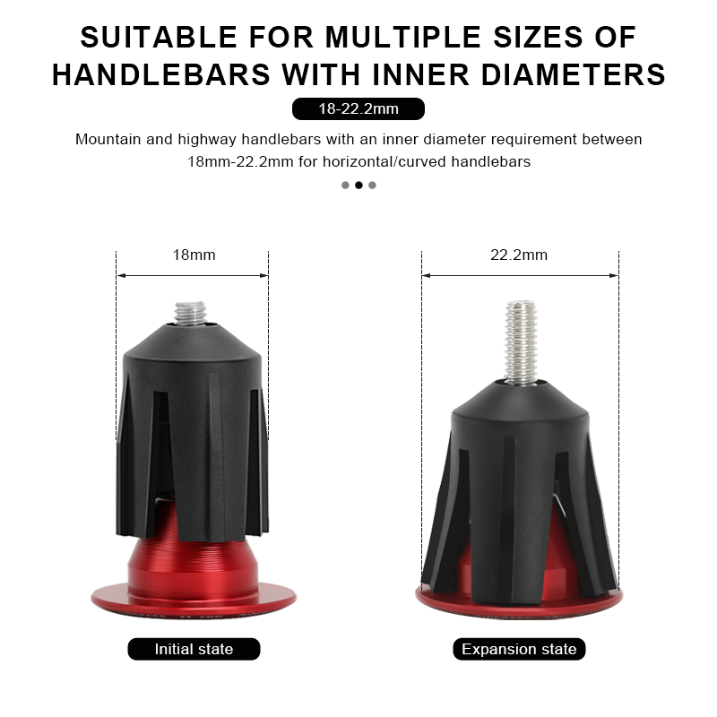 Aluminum Alloy Bike Handlebar End Plugs, Multi color Road & Mountain Bicycle End Cap Cycling Handlebar Accessories