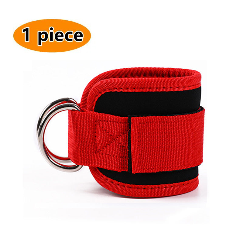 Premium Cable Ankle Straps Double D Ring Cuffs, Gym Workout Support for Glutes, Legs Strength Training & Sport Safety