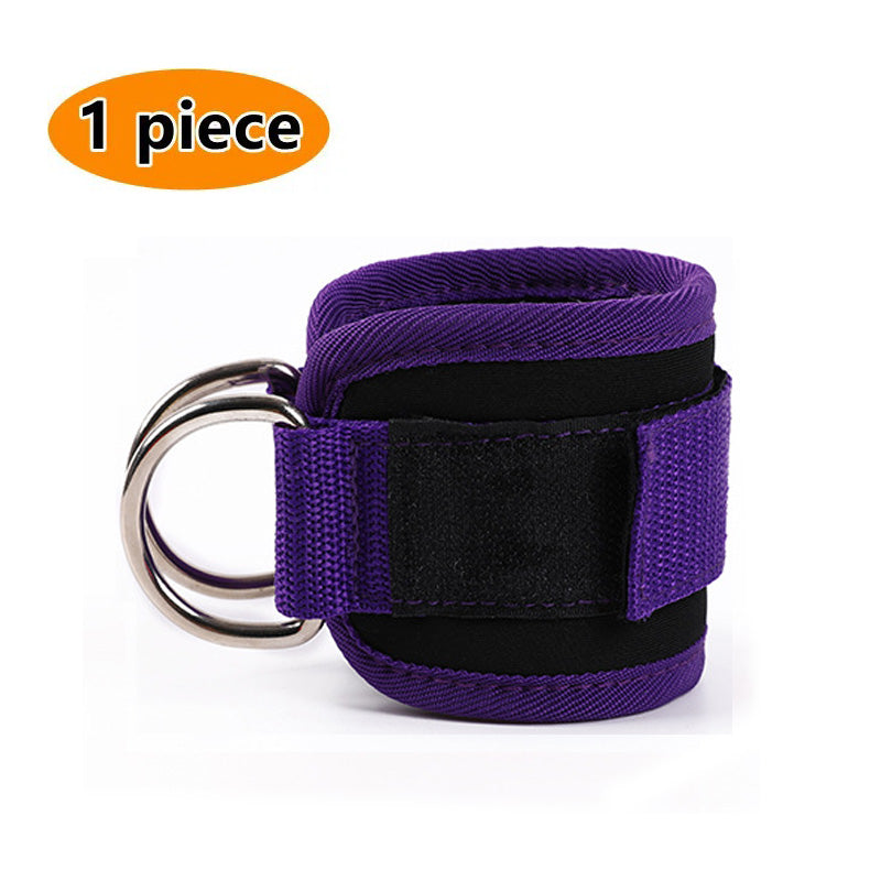 Premium Cable Ankle Straps Double D Ring Cuffs, Gym Workout Support for Glutes, Legs Strength Training & Sport Safety