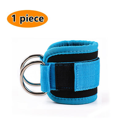 Premium Cable Ankle Straps Double D Ring Cuffs, Gym Workout Support for Glutes, Legs Strength Training & Sport Safety