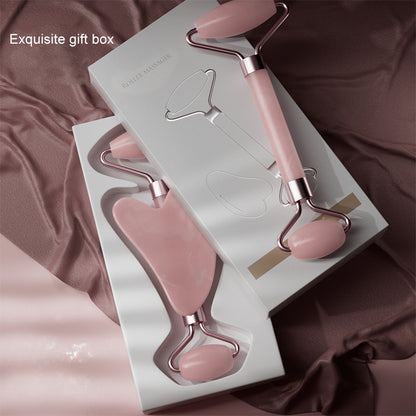 Dual-Ended Resin Facial Massage Roller for Face, Neck & Eyes – Gua Sha Scraping Board for Skincare, Wrinkle Reduction &