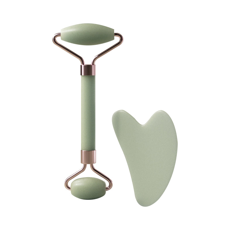 Dual-Ended Resin Facial Massage Roller for Face, Neck & Eyes – Gua Sha Scraping Board for Skincare, Wrinkle Reduction &
