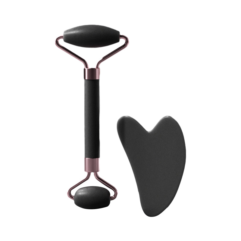 Dual-Ended Resin Facial Massage Roller for Face, Neck & Eyes – Gua Sha Scraping Board for Skincare, Wrinkle Reduction &