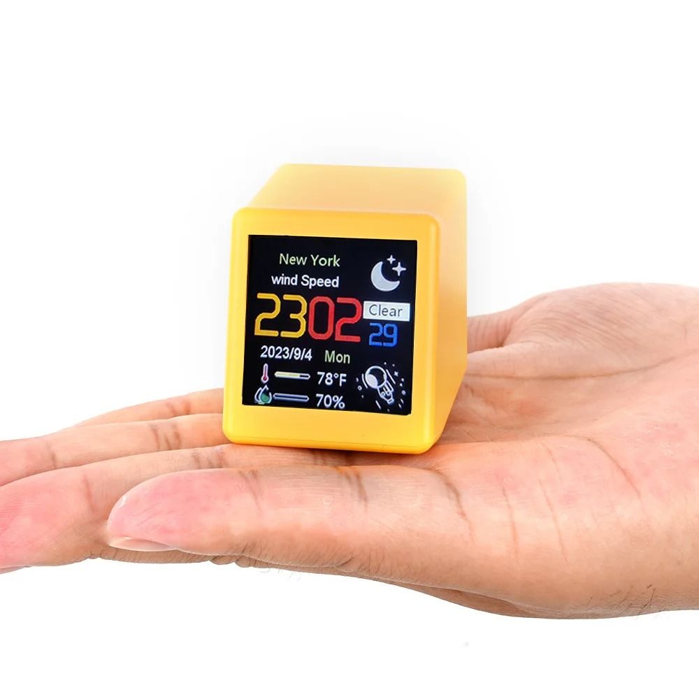 Smart WiFi Weather Station With Alarm Clock And Humidity Display 2