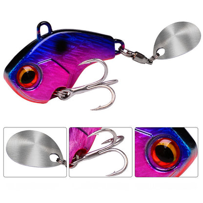 Fishing Lures Wobble Rotating Metal Vib Vibration Bait Hard Artificial Spinner Spoon Lure Pesca For 1