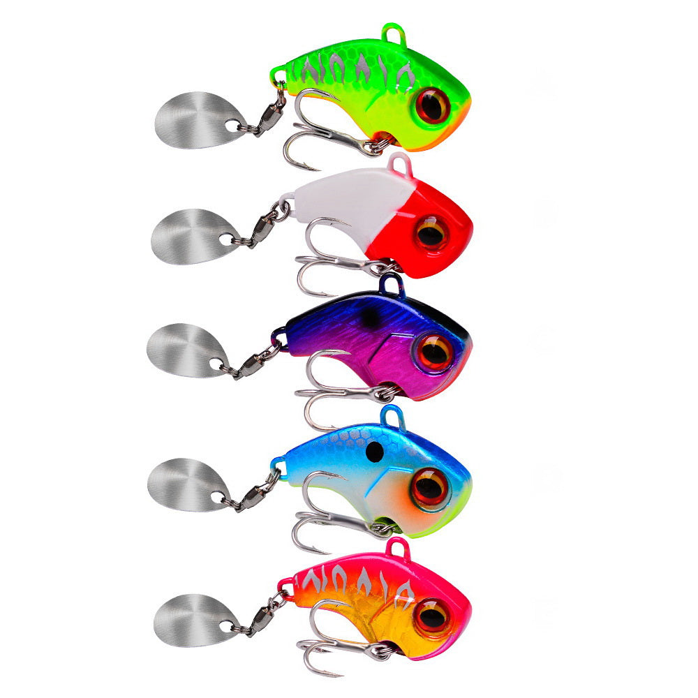 Fishing Lures Wobble Rotating Metal Vib Vibration Bait Hard Artificial Spinner Spoon Lure Pesca For 3