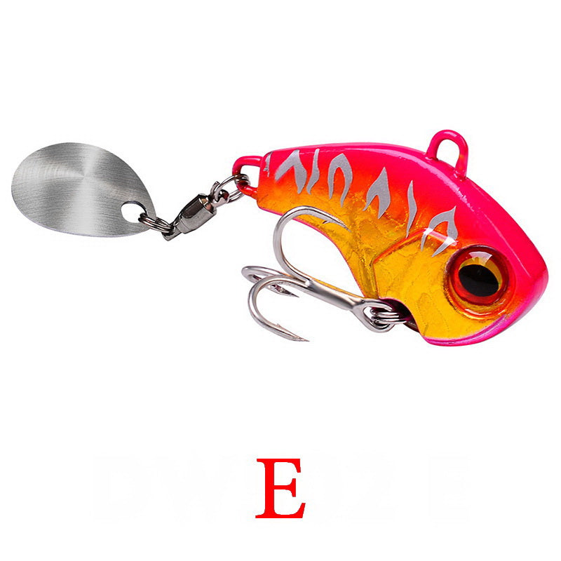 Fishing Lures Wobble Rotating Metal Vib Vibration Bait Hard Artificial Spinner Spoon Lure Pesca For 10
