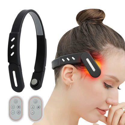 Electric EMS Head Massager with Heat and Vibration Therapy