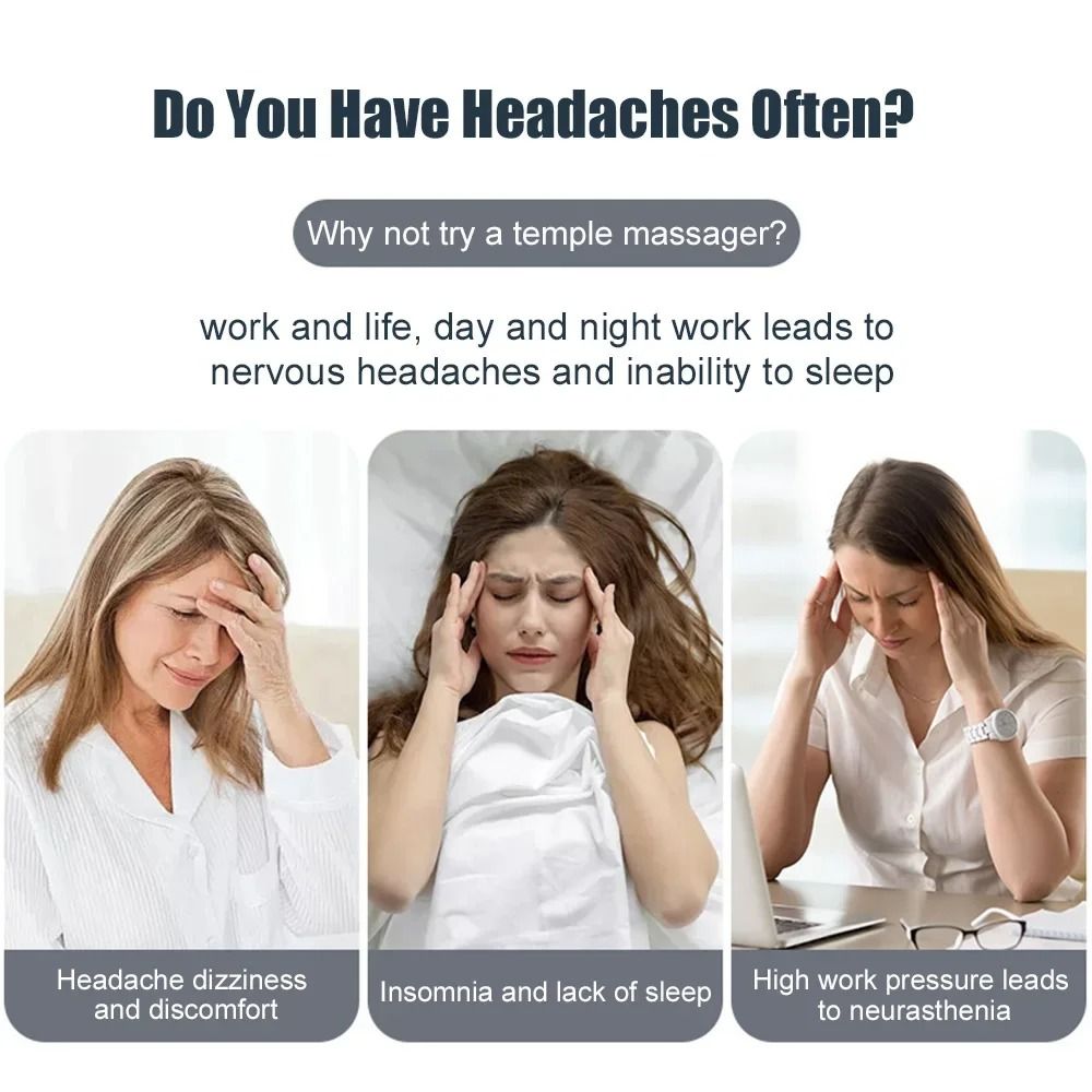 Electric EMS Head Massager With Heat And Vibration Therapy 1