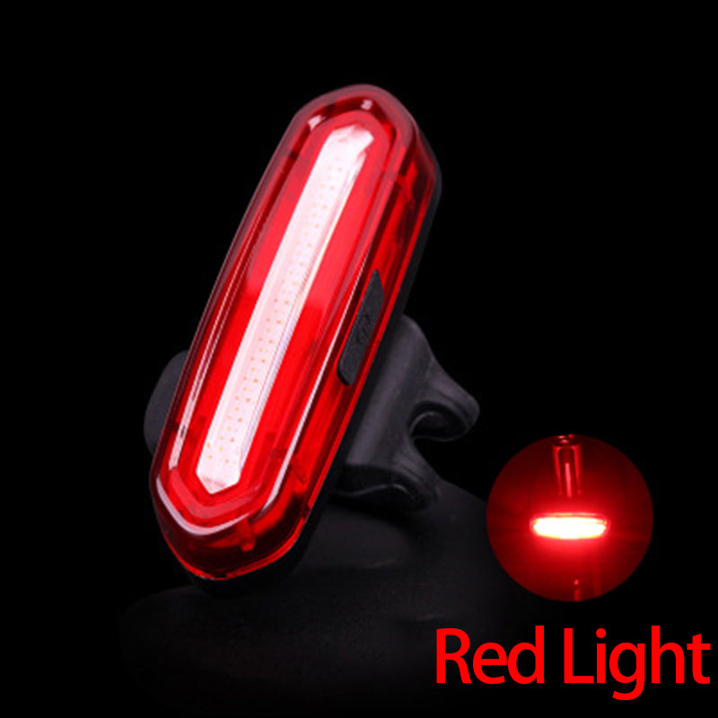 Rechargeable Mountain LED Tail Lamp, USB Cycling Rear Light Outdoor Warning Light for Bicycle Accessories & Night Safety