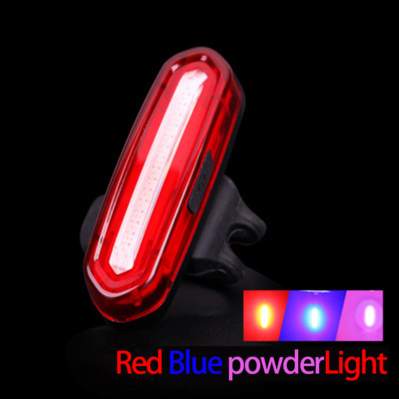 Rechargeable Mountain LED Tail Lamp, USB Cycling Rear Light Outdoor Warning Light for Bicycle Accessories & Night Safety