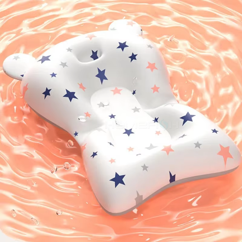 Baby Bath Support Pad,Adjustable Floating Seat for Newborns,Infant Safety Bath Net with Non Slip Design,Spine Support