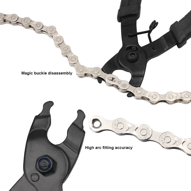 Mountain Bike Magic Button Link Remover Clamp, Bicycle Chain Link Buckle Pliers & Repair Tool