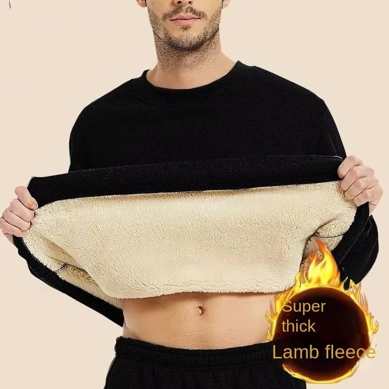 Winter Fleece Lined Men's Thermal Sweatshirt