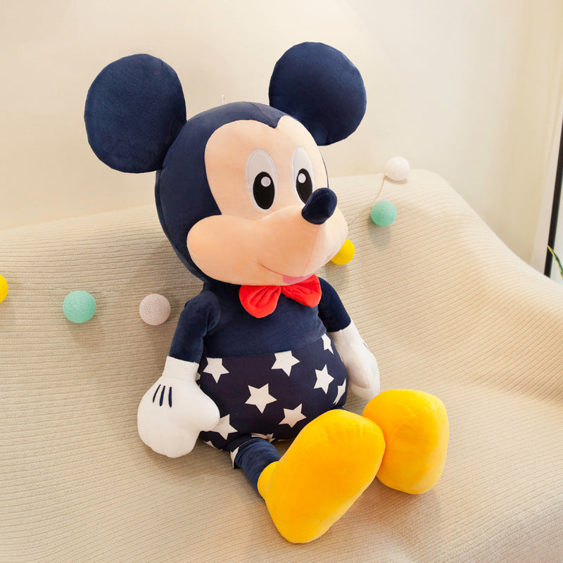 Disney Star Mickey Plush Toy  Minnie Doll Large Couple Mickey Mouse Playing With Childrens Pillow D 7