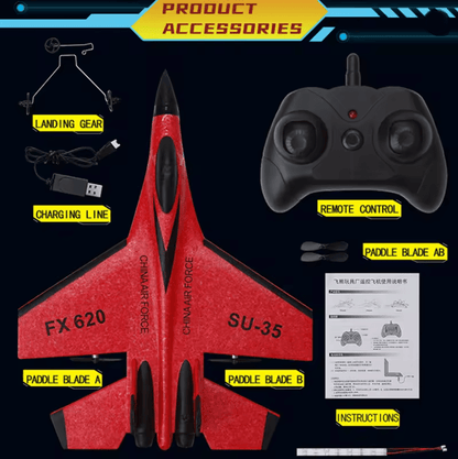 SkyGlide RC SU 35 Foam Fighter Plane 2