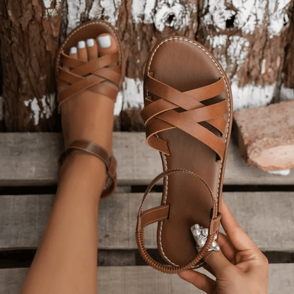 AirEase Women Lightweight Elastic Band Sandals 6