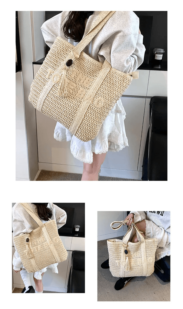 Marseille Woven Straw Tote 1