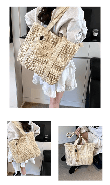 Marseille Woven Straw Tote 1