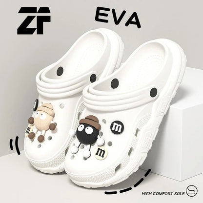 Cartoon Charms Clogs Eva Soft Summer House Slippers 1