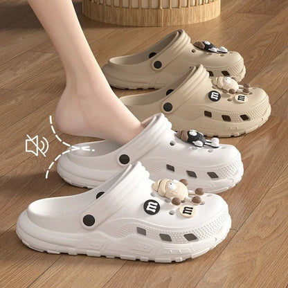 Cartoon Charms Clogs Eva Soft Summer House Slippers 4