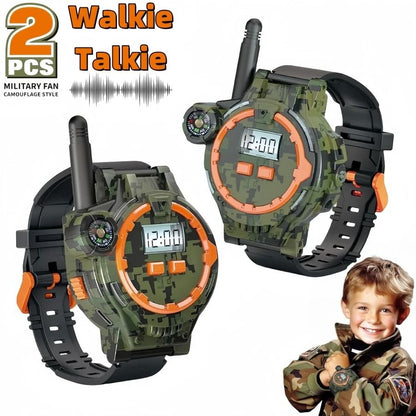 Rechargeable Walkie Talkies for Kids with Flashlight and Compass