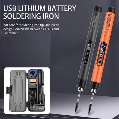 Portable Wireless USB Soldering Iron Kit USB Powered Soldering Tool 2
