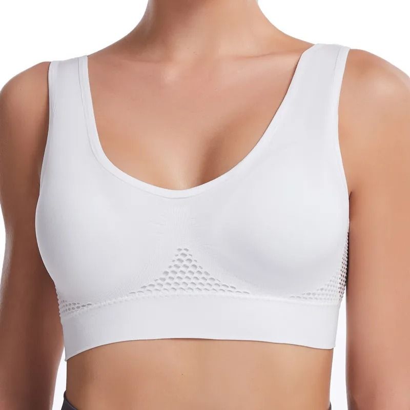 Plus Size Seamless Push Up Sports Bra Breathable Comfortable 8