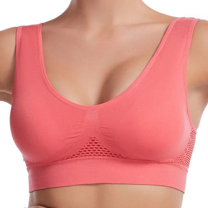 Plus Size Seamless Push Up Sports Bra Breathable Comfortable 9