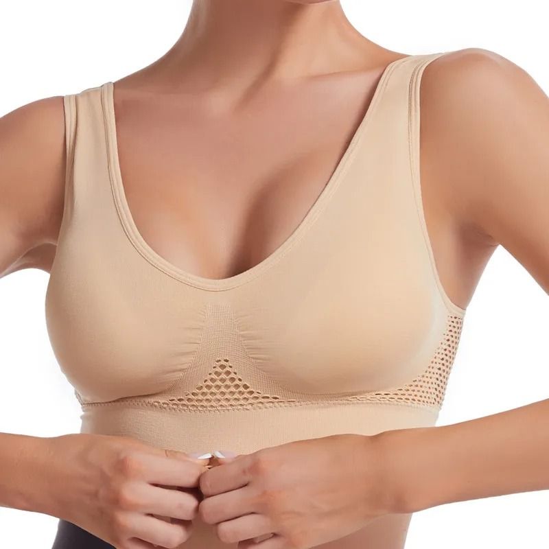 Plus Size Seamless Push Up Sports Bra Breathable Comfortable 7