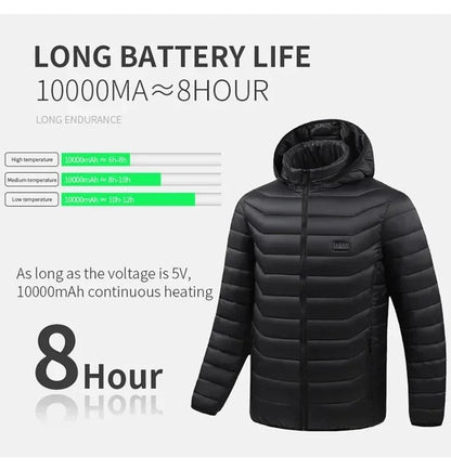 Heated Jacket For Men With 21 Heating Zones USB Winter Coat 5