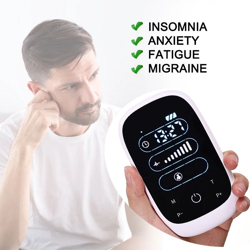 CES Sleep Therapy Device With Ear Clip Electrode For Insomnia And Stress Relief 3