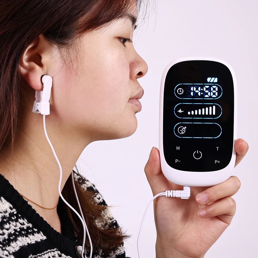 CES Sleep Therapy Device With Ear Clip Electrode For Insomnia And Stress Relief 6