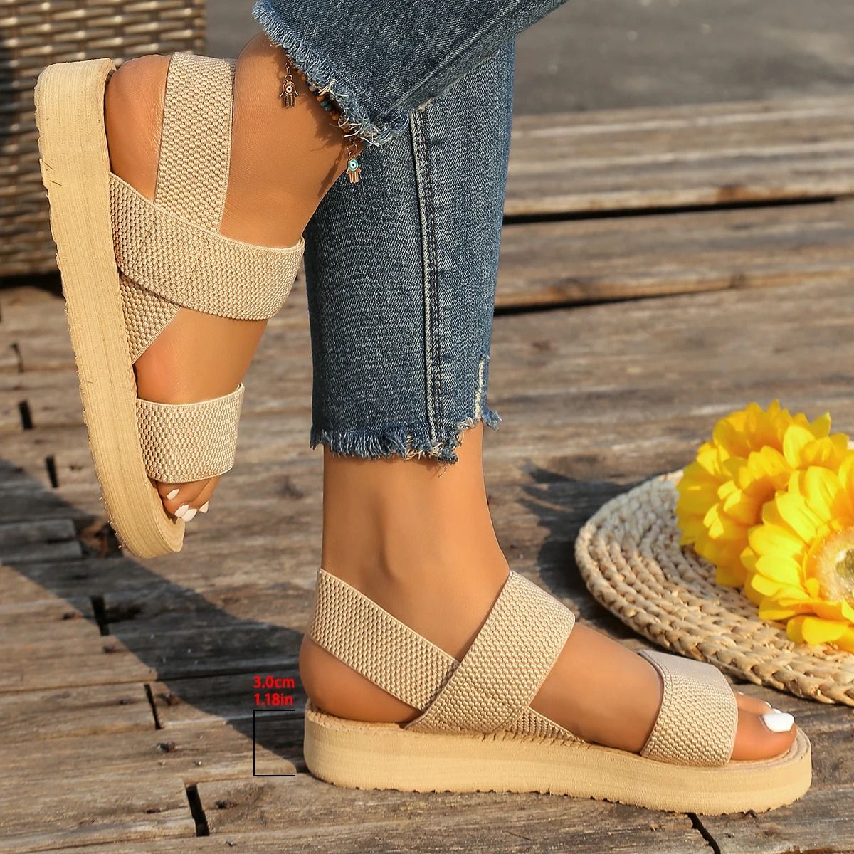 Womens Fashion Soft Sole High Heel Sandals 1
