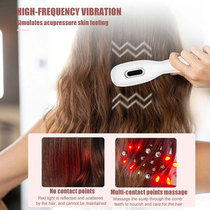 Electric Hair Care Comb Micro Current Massage Comb Hair Conditioner LED Colored Light Radio Frequen 4
