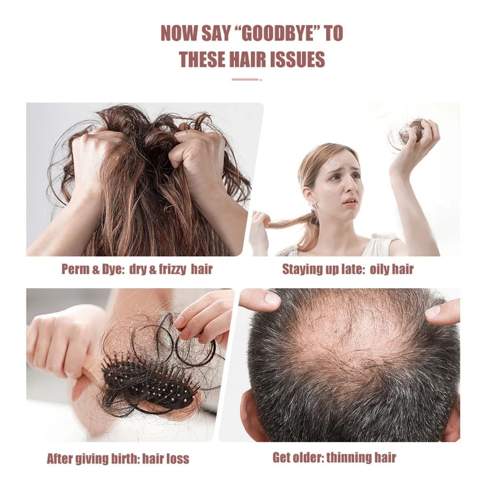 Electric Hair Care Comb Micro Current Massage Comb Hair Conditioner LED Colored Light Radio Frequen 5