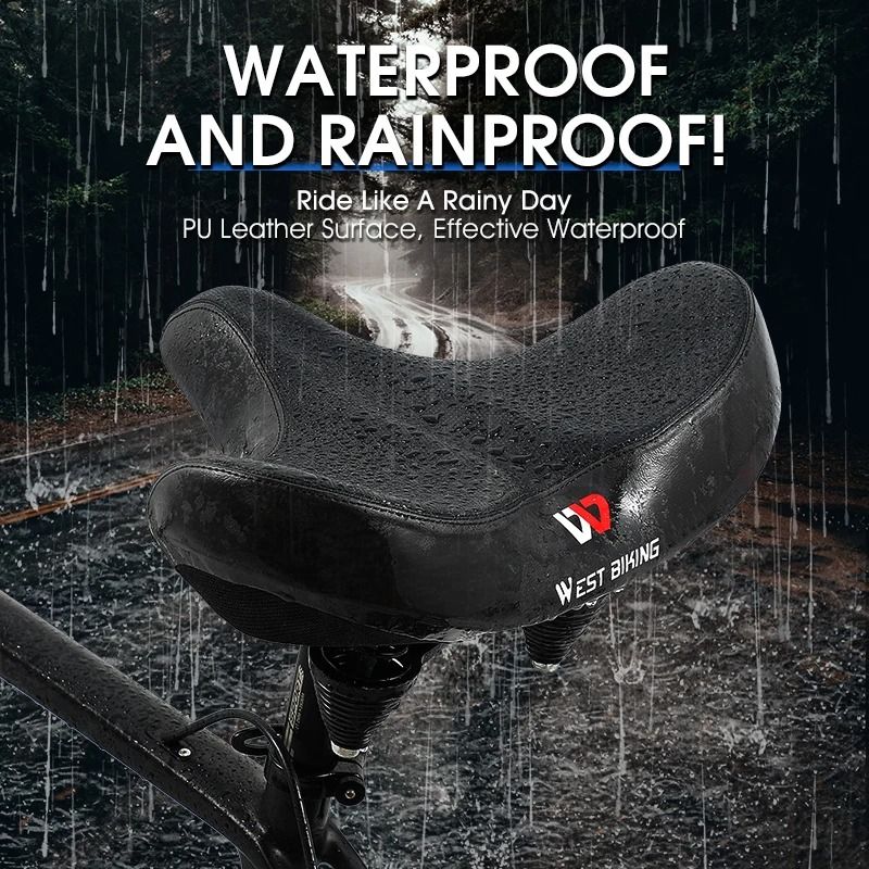 West Biking Ergonomic Soft Bicycle Saddle Comfortable Breathable Seat 4