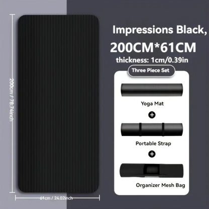 NBR Non Slip Thick Yoga Mat Durable Home Fitness Exercise Mat 5
