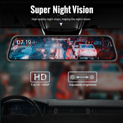 E ACE 10 Inch Touch Screen Car DVR Mirror Video Recorder Dash Cam 3