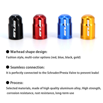 Aluminum CNC Bicycle Valve Caps For Schrader Presta AV FV MTB Road Bike Dustproof Tyre Tube Gas Noz 1