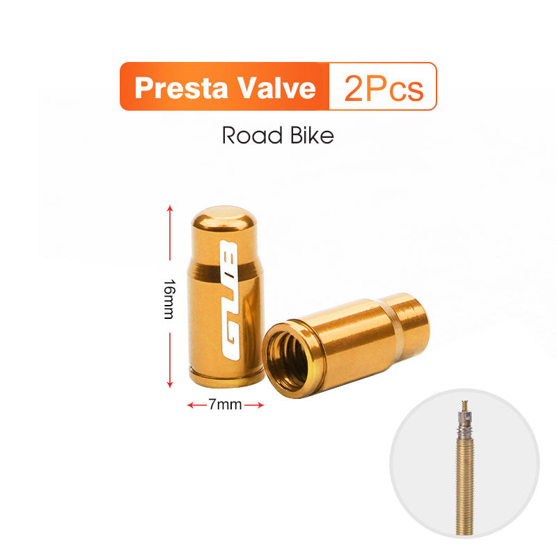 Aluminum CNC Bicycle Valve Caps For Schrader Presta AV FV MTB Road Bike Dustproof Tyre Tube Gas Noz 7