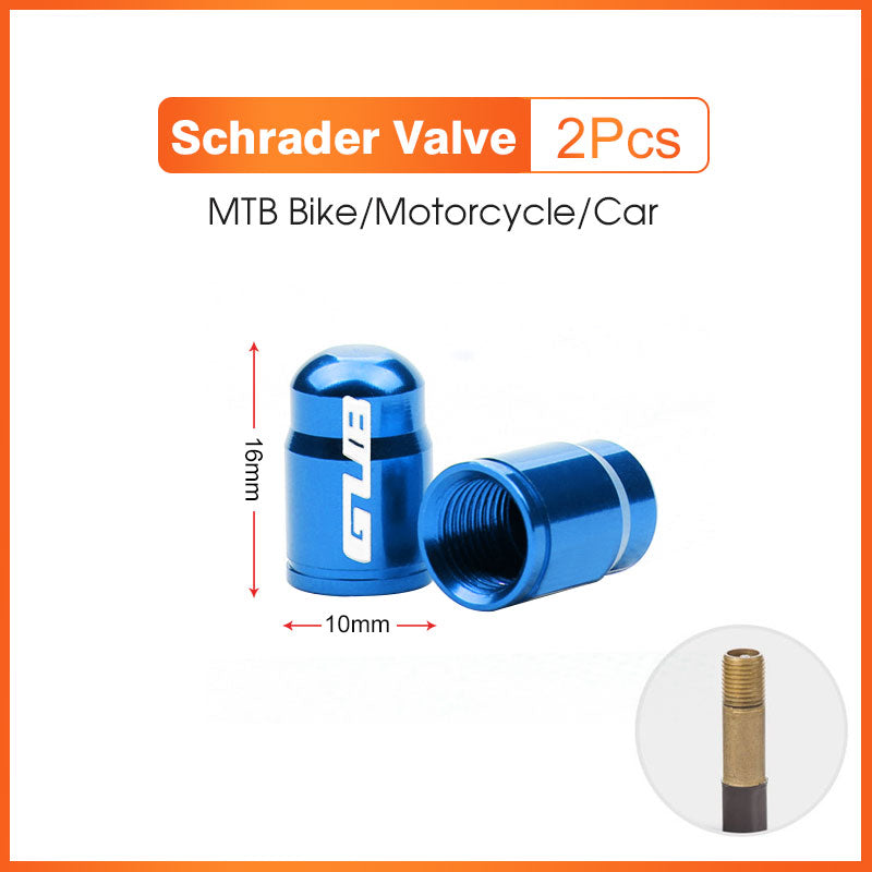 Aluminum CNC Bicycle Valve Caps For Schrader Presta AV FV MTB Road Bike Dustproof Tyre Tube Gas Noz 10