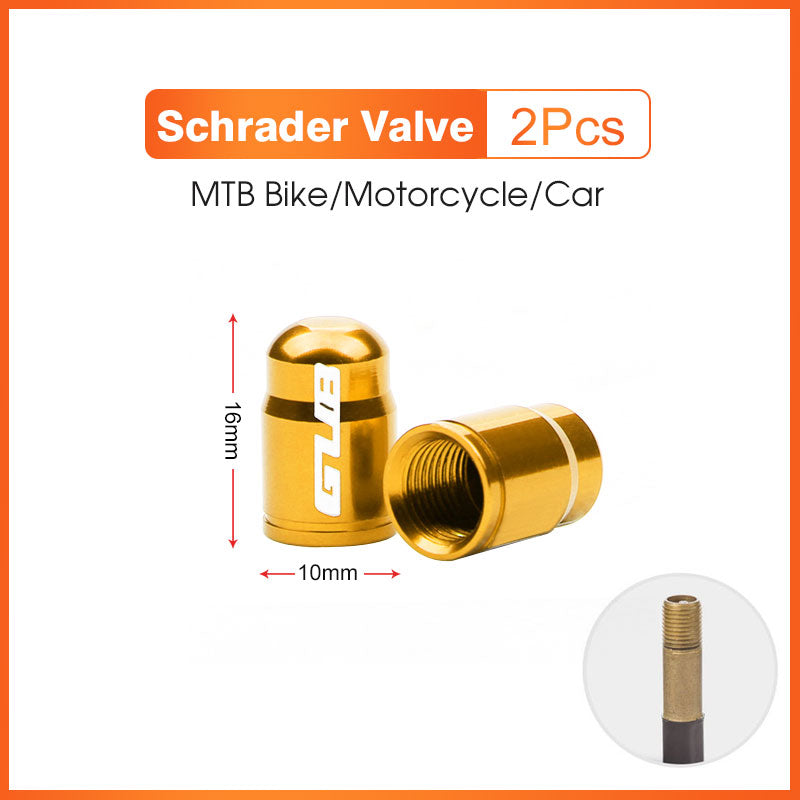 Aluminum CNC Bicycle Valve Caps For Schrader Presta AV FV MTB Road Bike Dustproof Tyre Tube Gas Noz 11